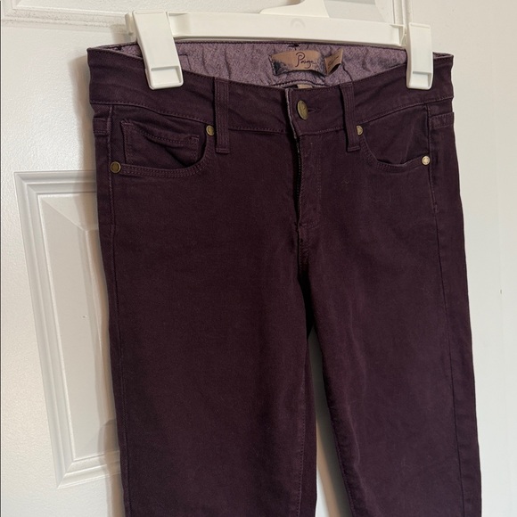 PAIGE Women's Dark Purple Skyline Jeans Sz 26 - Picture 2 of 8